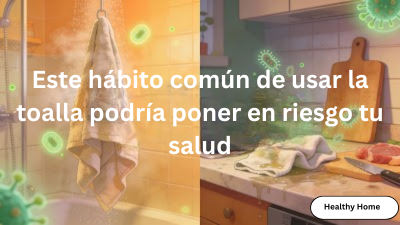 Este hábito común de usar la toalla podría poner en riesgo tu salud