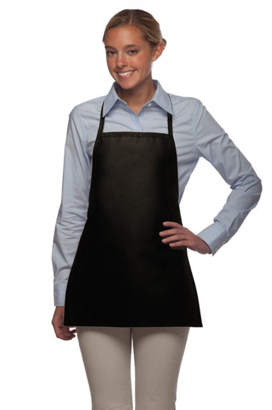 black apron