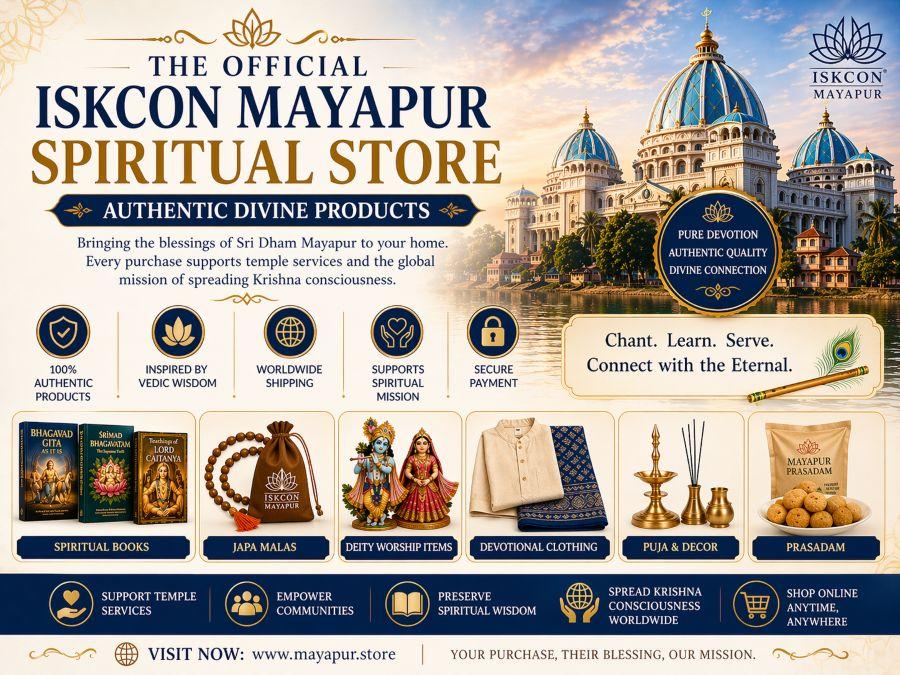 ISKCON Mayapur spiritual store