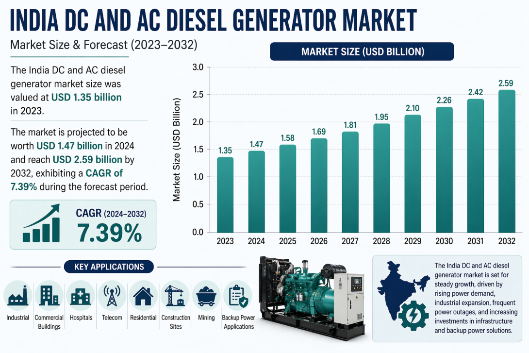 India DC and AC Diesel Generator Market