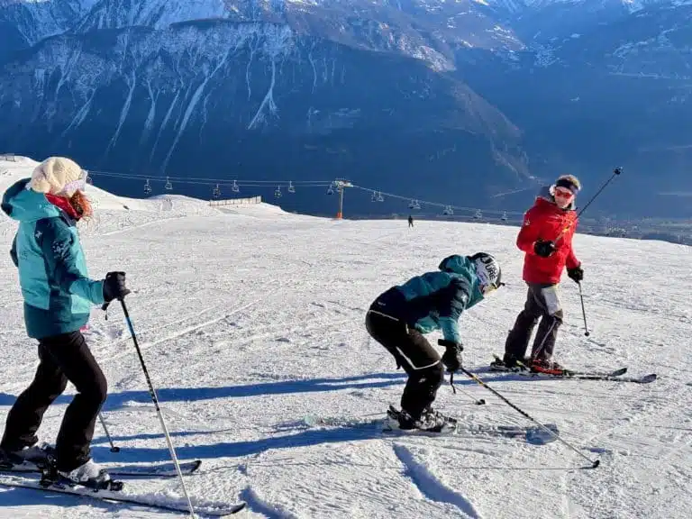 Snowboard instructor Verbier