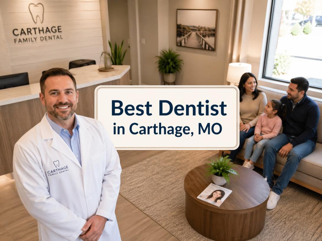 Modern dental office exterior of Family Dental of Carthage in Carthage, MO