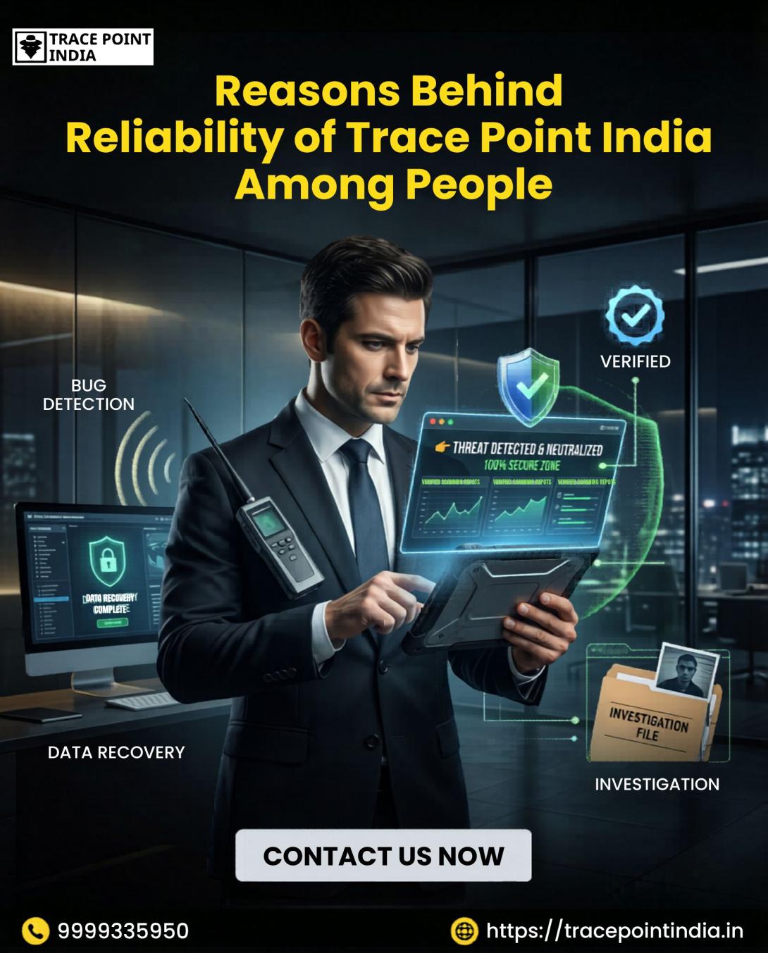 Reasons behind  Reliability of Trace Point India Reliability among People
