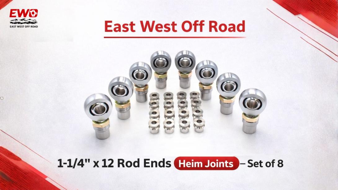 1-1/4-12 Rod End Set | Heavy-Duty Heim Joints