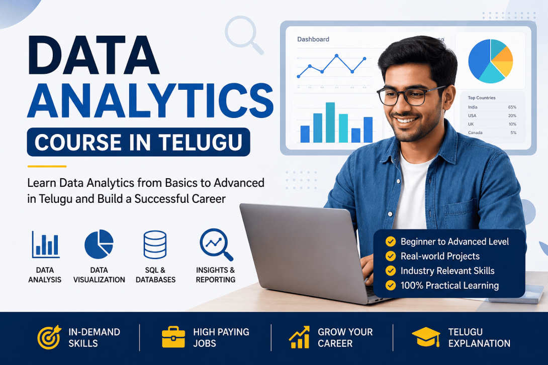 Data Analytics Certification in Telugu, Learn Data Analytics in Telugu, Data Analytics Roadmap