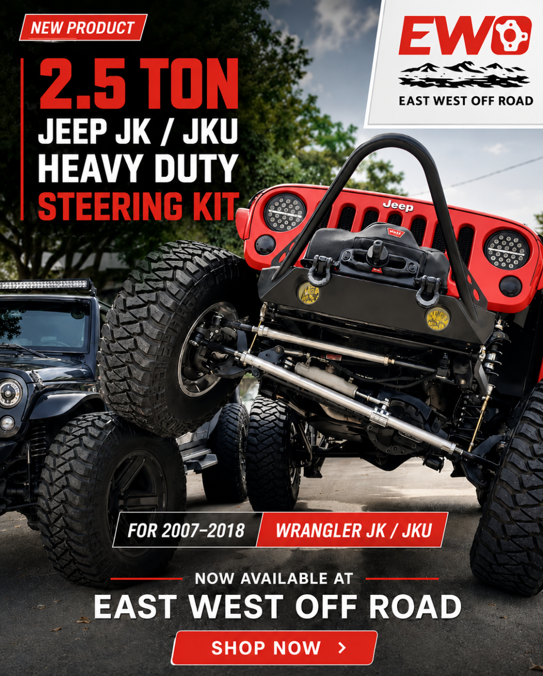 Jeep JK Heavy Duty Steering Kit | 2.5-Ton 7075