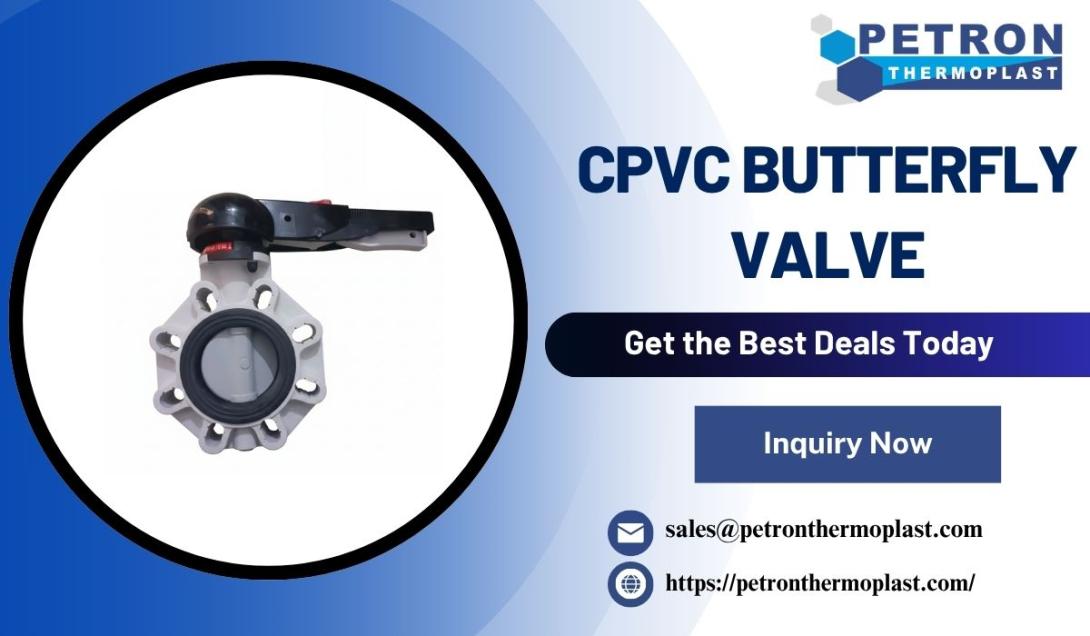 CPVC butterfly valve