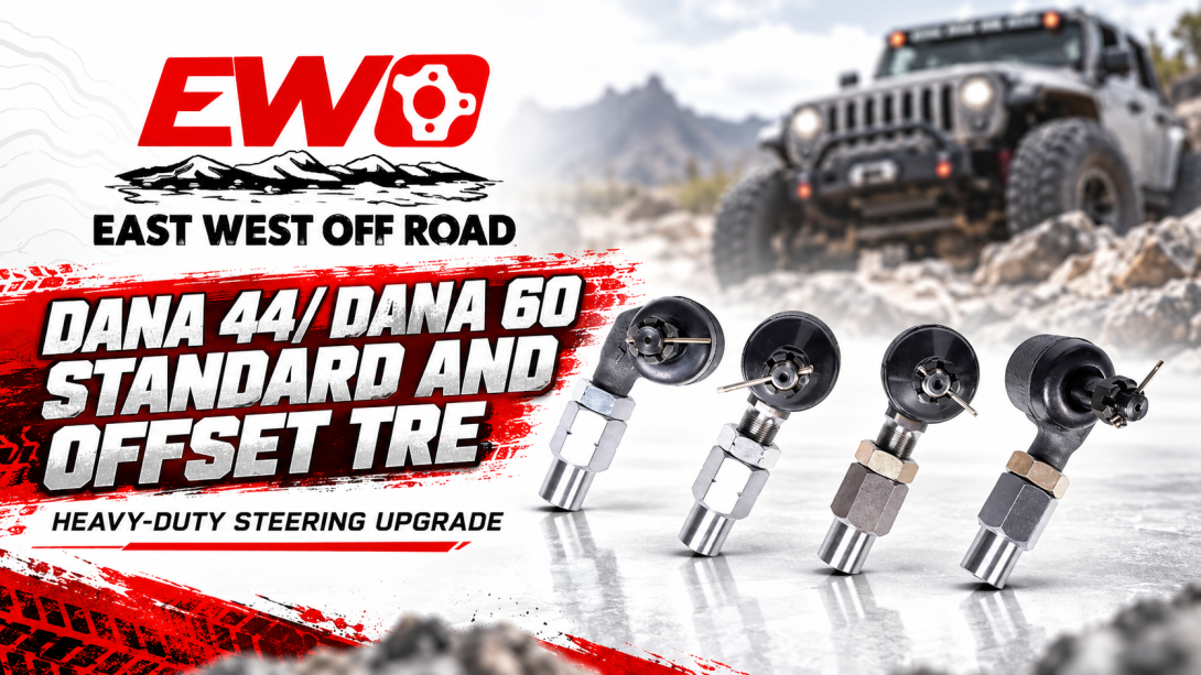 Compare 1 ton offset tie rod ends for Dana 44 and Dana 60 steering, including 7/8-18 threads, RH/LH fitment, clearance, and replacement checks.