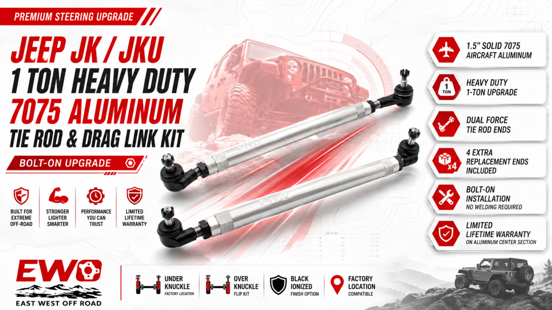 Jeep JKU Drag Link Kit | Heavy-Duty Steering Upgrade