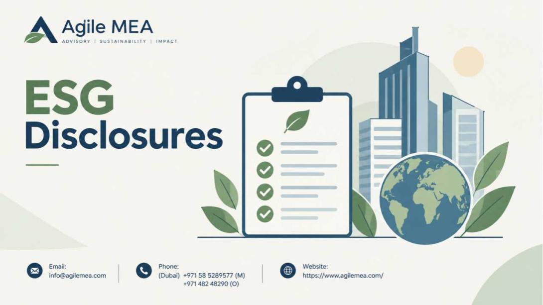 Discover how ESG reporting services, sustainability reporting, ESG disclosures, and GRI reporting help UAE businesses meet regulatory demands, attract investors, and build trust. Learn practical steps and how Agile Advisors supports compliance success.