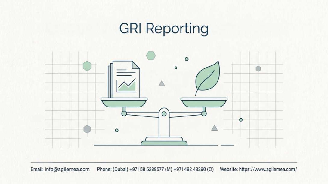 Learn how ESG reporting services, sustainability reporting, ESG disclosures, and GRI reporting help UAE organizations meet regulations, satisfy investors, and build trust with expert support from Agile Advisors.