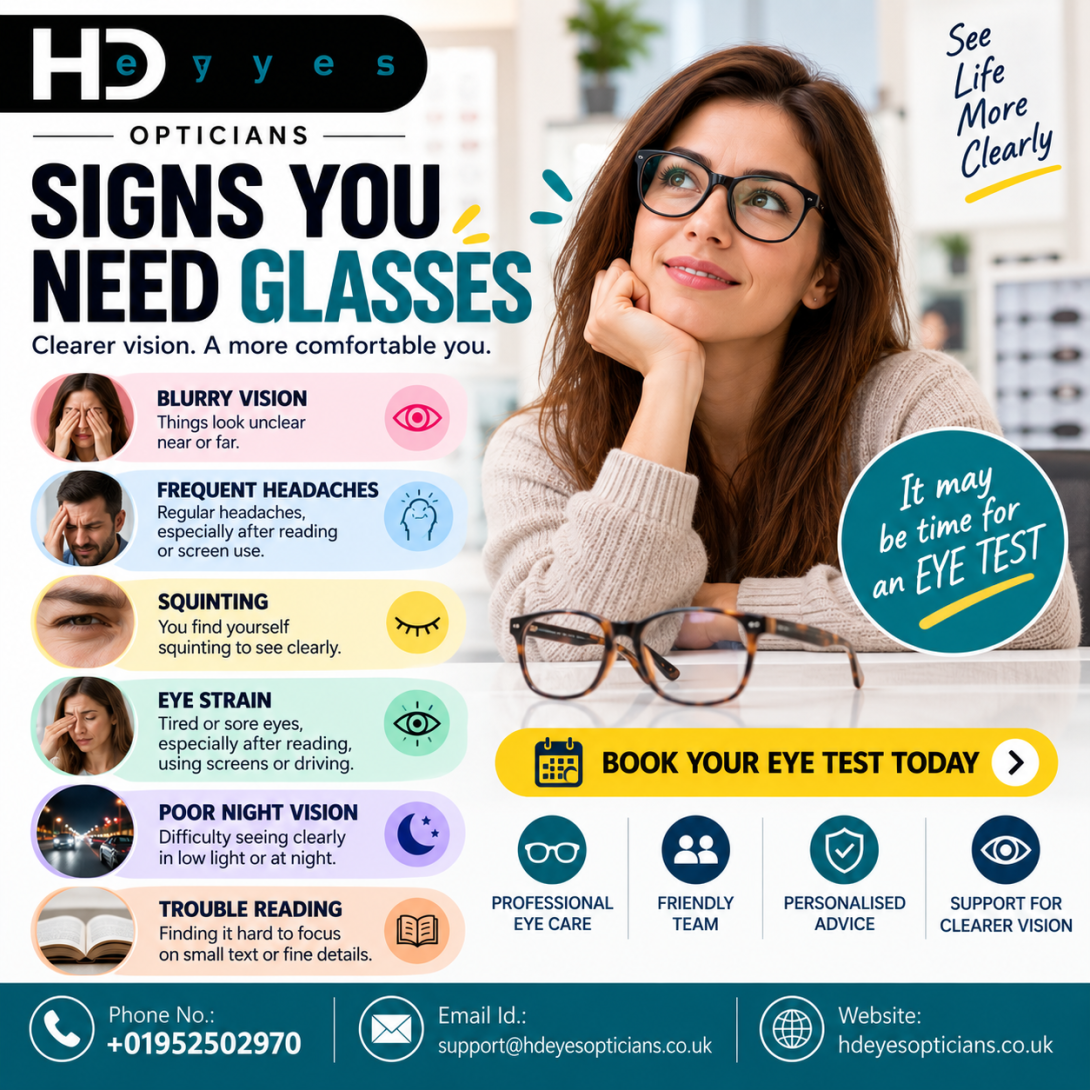 signs you need glasses